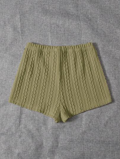 SHEIN EZwear Шорты однотонный с эластичной талией