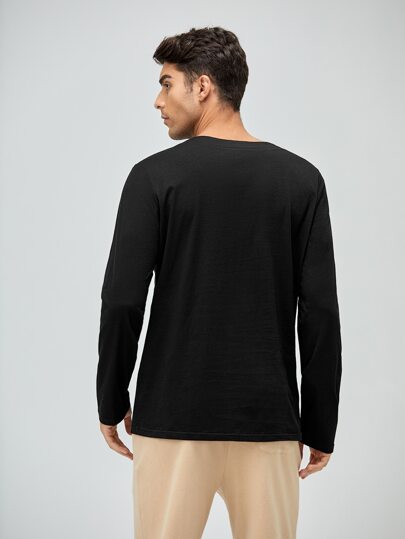 SHEIN BASICS для мужчины Футболка однотонный