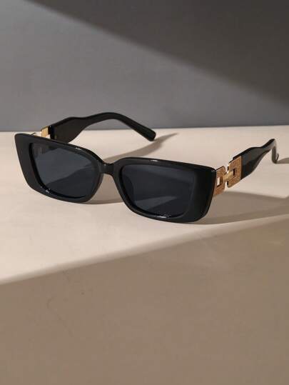 1pc Black Square Frame Fashion Sunglasses For Men Outdoor Daily Life School Clothing Accessories