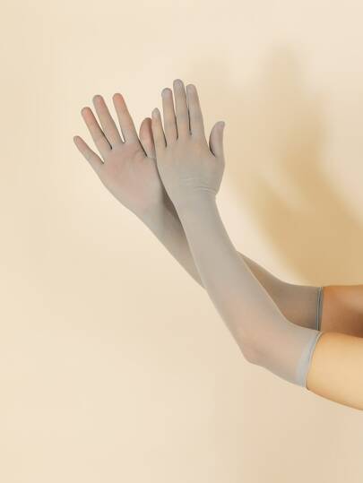 Solid Long Gloves