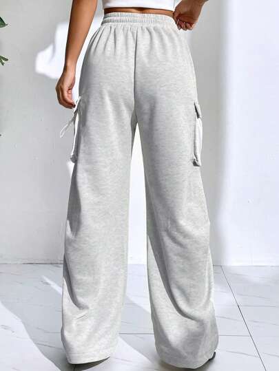 SHEIN EZwear Спортивные брюки с карманом на кулиске
