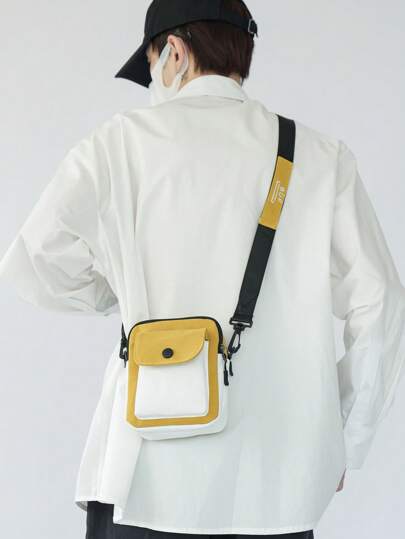 mini square bag colorblock