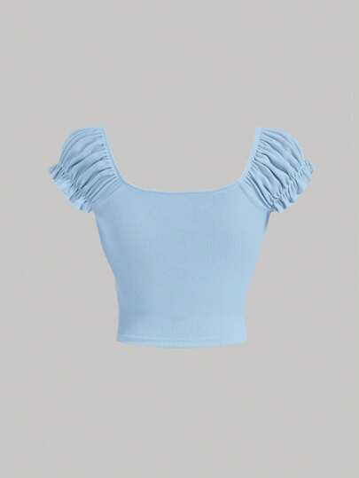 SHEIN MOD Футболка с узлом со сборками