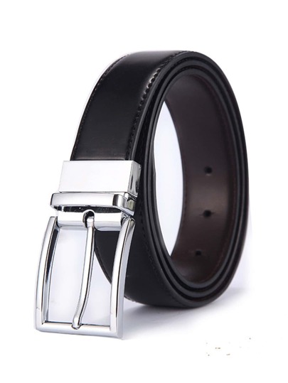 Men Square Buckle Belt