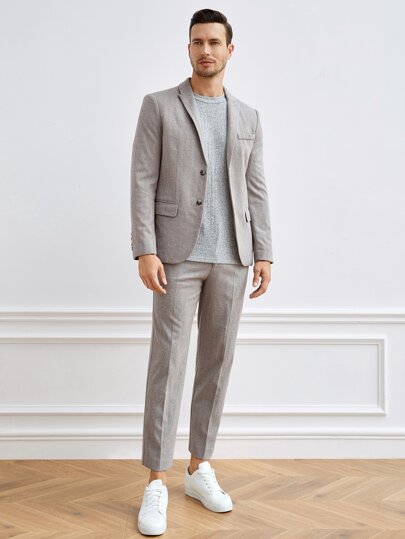 SHEIN Men Suits