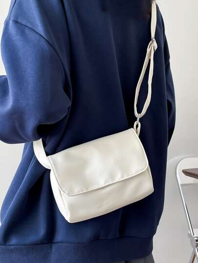 Versatile And Simple Solid Color Mobile Phone Student Shoulder Crossbody Men's Bag