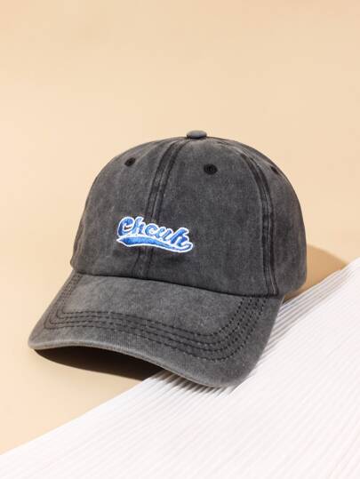 Men Letter Embroidered Baseball Cap