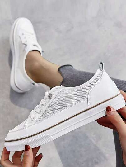 Обувь для скейтбординга сетчатый на шнурках