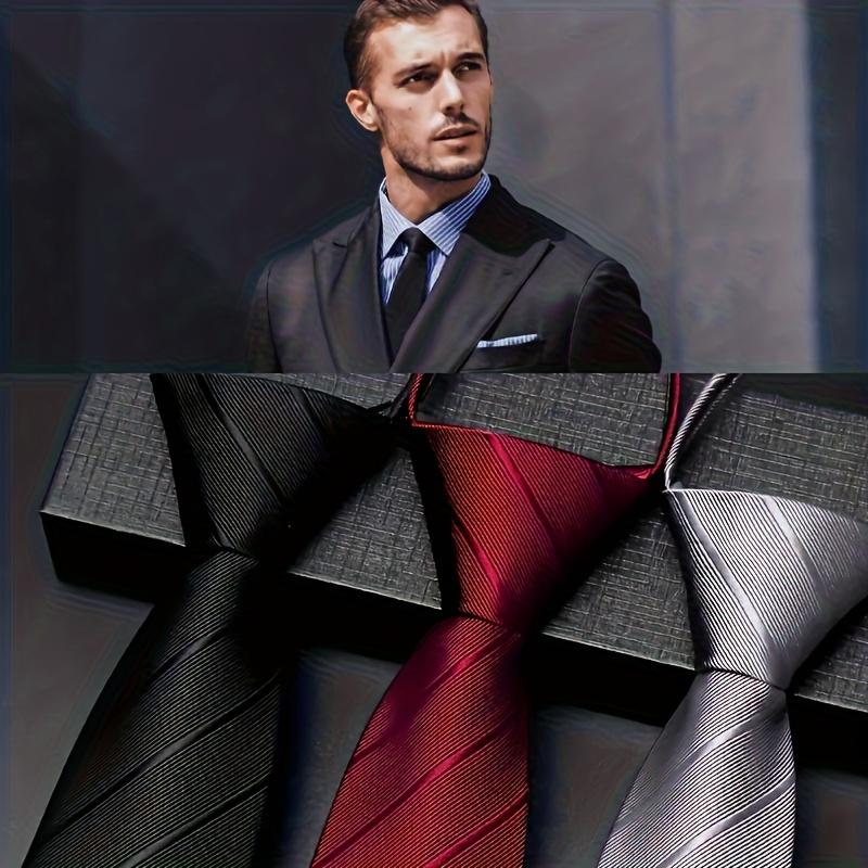 Мужской галстук без узла с изысканной текстурой для Business Casual, формальной обстановки, для поездок на работу