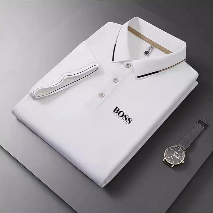 STORN Новая мужская рубашка-поло с коротким рукавом в стиле business casual
