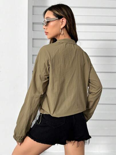 SHEIN EZwear Куртка на молнии