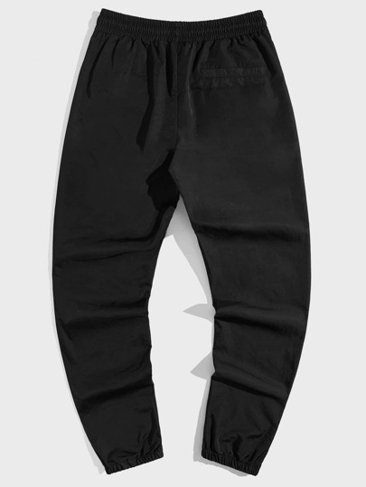 SHEIN для мужчины Брюки с текстовым принтом на кулиске