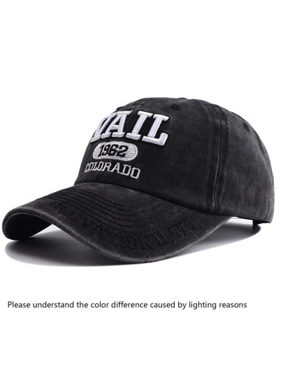 Men Letter Embroidered Baseball Cap