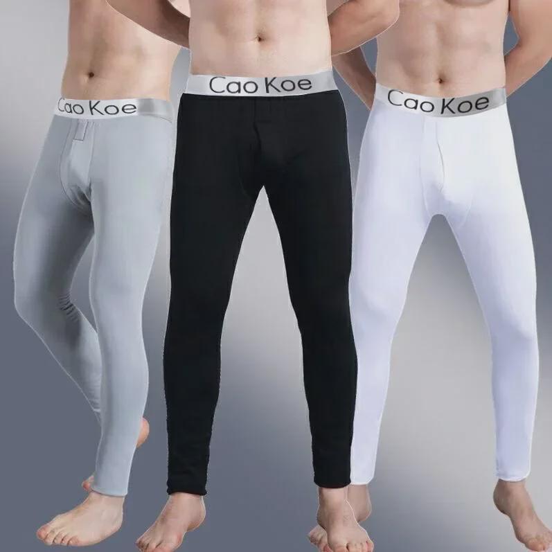 Мужские термобрюки облегающего кроя из немецкого бархата с флисовой подкладкой — большие размеры для осени/зимы.