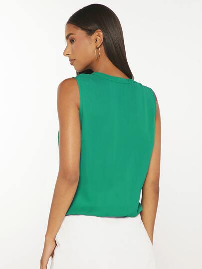 SHEIN Tall Блузка с запахом однотонный