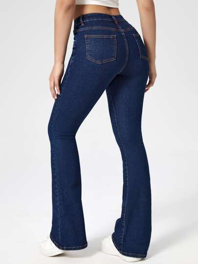 Botão Bolso Zíper Simples Jeans