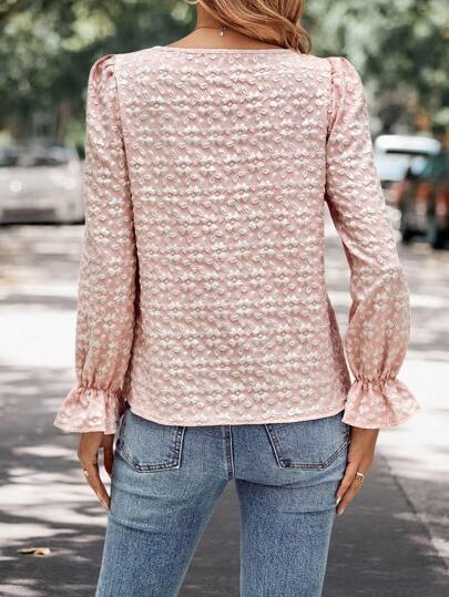 SHEIN VCAY Блуза с цветочным узором