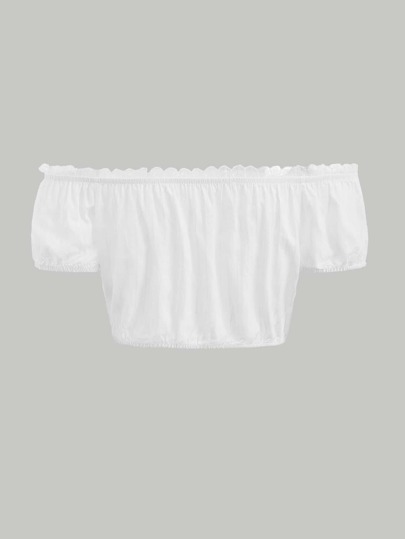 SHEIN Блуза с открытыми плечами